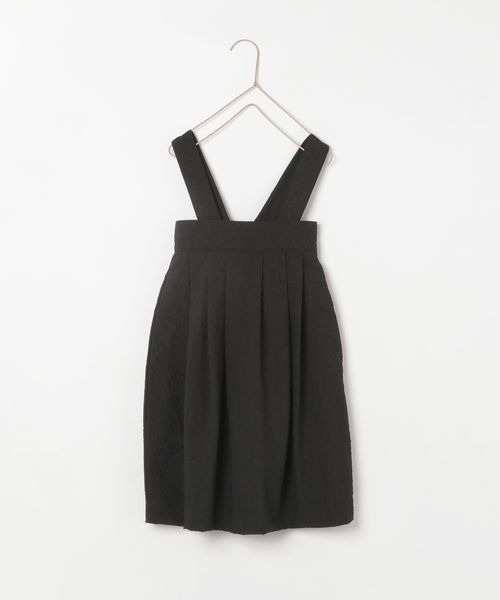 LOWRYS FARM（ローリーズファーム）の「フクレＪＱジャンスカ　175478（ジャンパースカート・キッズ・ブラック/オフホワイト・110/120/130/140/150）」の11枚目の写真