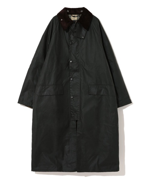 Barbour（バブアー）の「BARBOUR/バブアー/オーバーサイズBURGHLEYワックス/222MWX1674（ステンカラーコート・メンズ・その他10/ブラック/グレー/セージグリーン・40/38/42/36）」の3枚目の写真