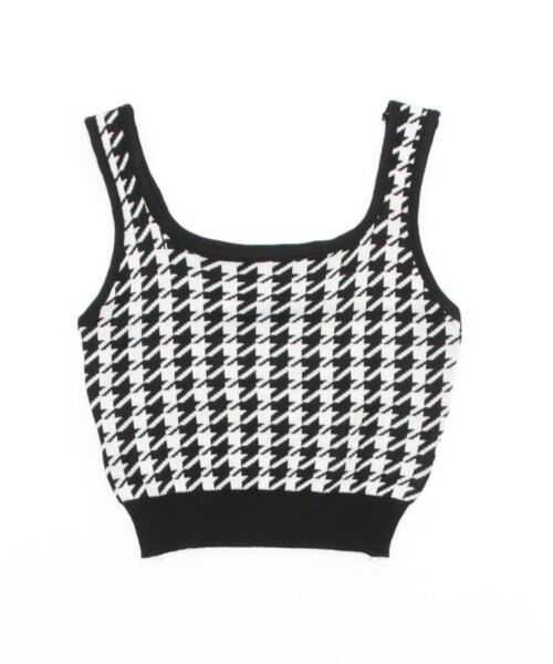 Burner(バーナー)の「【OKUOKU 0909】千鳥格子 タンクトップ oku-tops-638942522141-10(タンクトップ・レディース・C/D/E/A/B・FREE)」の11枚目の写真