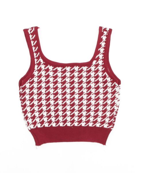 Burner(バーナー)の「【OKUOKU 0909】千鳥格子 タンクトップ oku-tops-638942522141-10(タンクトップ・レディース・C/D/E/A/B・FREE)」の9枚目の写真