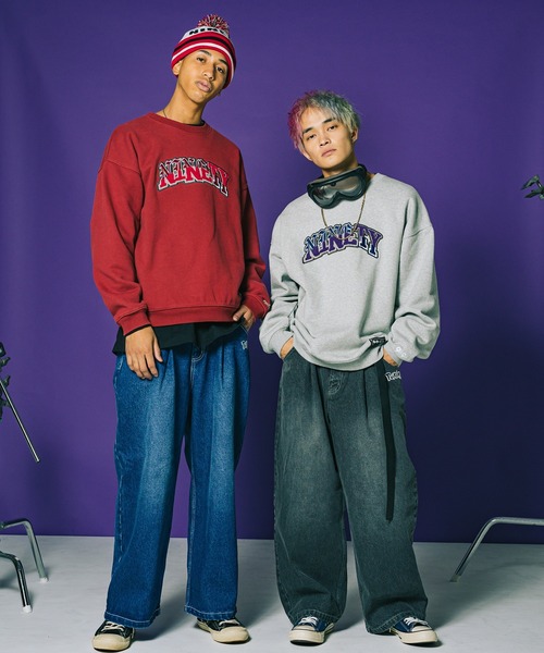 9090（ナインティナインティ）の「9090ポケモンカレッジロゴスウェット/ユニセックス（スウェット・メンズ・グレー/ブラック/バーガンディー/ネイビー・M/L/XL）」の8枚目の写真