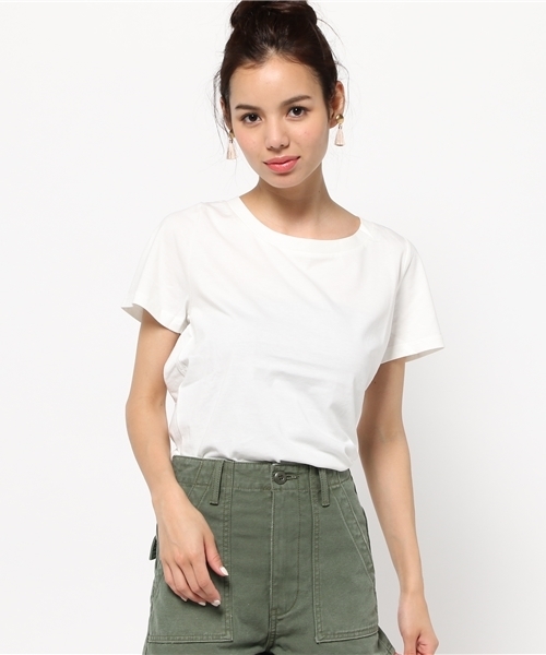 SLY（スライ）の「BACK W RIBBON T/SH（Tシャツ/カットソー・レディース・ホワイト/トップグレー/ブラック・FREE）」の2枚目の写真