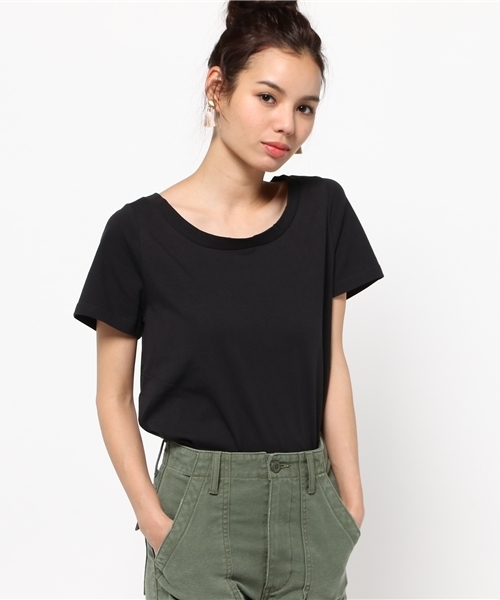 SLY（スライ）の「BACK W RIBBON T/SH（Tシャツ/カットソー・レディース・ホワイト/トップグレー/ブラック・FREE）」の12枚目の写真