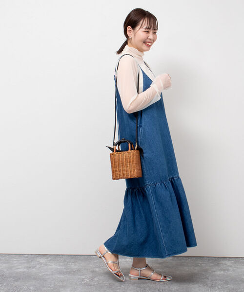 The Bagmati(ザバグマティ)の「【BAGMATI/ バグマティ】◇【WEB限定】スクエアかごバッグ(かごバッグ・レディース・キャメル・FREE)」の5枚目の写真