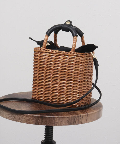 The Bagmati(ザバグマティ)の「【BAGMATI/ バグマティ】◇【WEB限定】スクエアかごバッグ(かごバッグ・レディース・キャメル・FREE)」の10枚目の写真