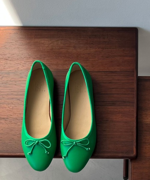 Doux archives（ドゥアルシーヴ）の「バレエシューズ（バレエシューズ・レディース・グリーン/ブラック・MEDIUM/LARGE）」の7枚目の写真