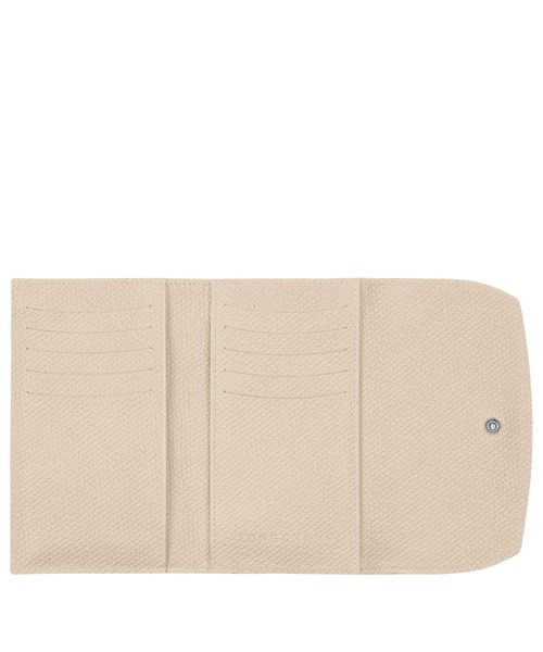 LONGCHAMP（ロンシャン）の「Roseau コンパクトウォレット（財布・レディース・ブラック/アイボリー/ライトブラウン/バーガンディー・FREE）」の7枚目の写真