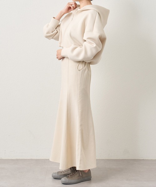 russet（ラシット）の「シャーリングショートパーカー(O-065)（パーカー・レディース・ネイビー/ブラウン/アイボリー・FREE）」の16枚目の写真