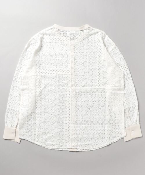 acro(アクロ)の「■ブロックレースバンドカラーシャツ/AC3320(シャツ/ブラウス・レディース・ホワイト・フリ-)」の14枚目の写真