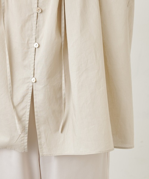 Whim Gazette（ウィムガゼット）の「ボリュームブラウス（シャツ/ブラウス・レディース・ピンクベージュ/ベージュ/オフホワイト/ブラック/ライトグレー・FREE）」の18枚目の写真