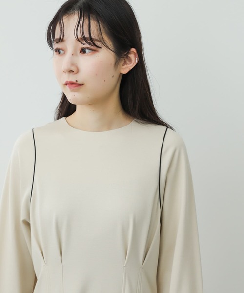SENSE OF PLACE by URBAN RESEARCH(センスオブプレイスバイアーバンリサーチ)の「ウエストタックカットワンピース(ワンピース・レディース・ブラウン/ライトベージュ/ブラック・ONE)」の22枚目の写真