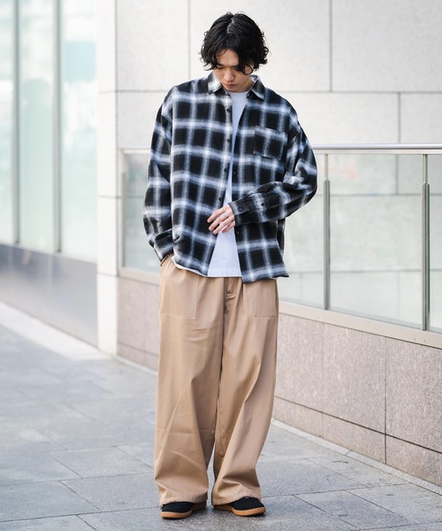 Rocky Monroe（ロッキーモンロー）の「2WAYバルーンワイドストレッチミリタリーベイカーパンツ/カーゴパンツ（カーゴパンツ・メンズ・ベージュ/ホワイト/ブラック/カーキ・M/L/XL）」の17枚目の写真