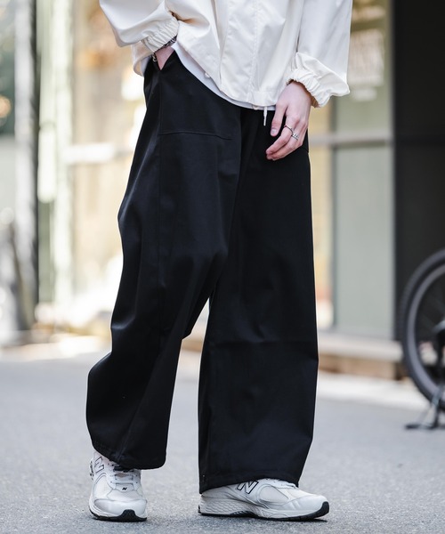 Rocky Monroe（ロッキーモンロー）の「2WAYバルーンワイドストレッチミリタリーベイカーパンツ/カーゴパンツ（カーゴパンツ・メンズ・ベージュ/ホワイト/ブラック/カーキ・M/L/XL）」の11枚目の写真