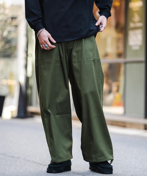 Rocky Monroe（ロッキーモンロー）の「2WAYバルーンワイドストレッチミリタリーベイカーパンツ/カーゴパンツ（カーゴパンツ・メンズ・ベージュ/ホワイト/ブラック/カーキ・M/L/XL）」の20枚目の写真
