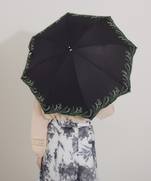 because スズラン刺繍日傘（長傘）｜Paradise Picnic