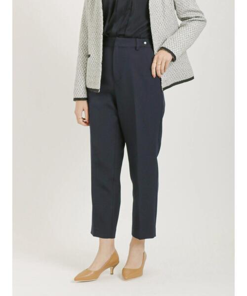 Te chichi（テチチ）の「ダブルクロスパールデザインテーパードパンツ（その他パンツ・レディース・ベージュ/ネイビー・ﾌﾘ-）」の3枚目の写真