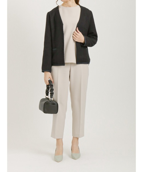 Te chichi（テチチ）の「ダブルクロスパールデザインテーパードパンツ（その他パンツ・レディース・ベージュ/ネイビー・ﾌﾘ-）」の22枚目の写真