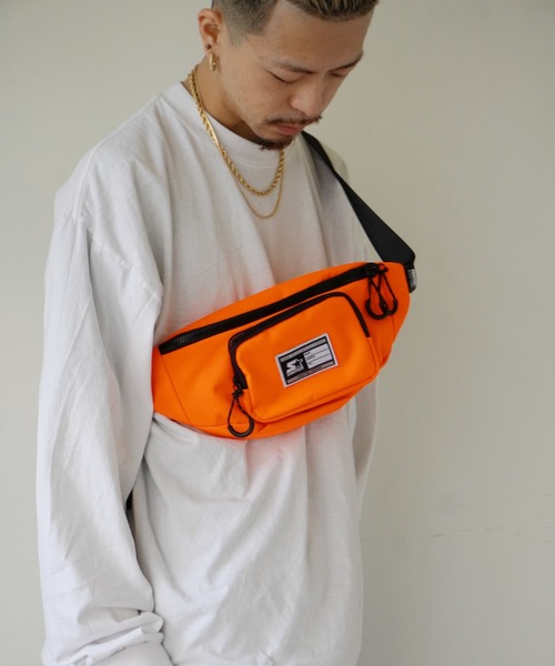 Port(ポート)の「【 STARTER BLACK LABEL / スターター 】BODY BAG ウエストバッグ(ボディバッグ/ウエストポーチ・メンズ・ブラック/オレンジ/ベージュ・FREE)」の12枚目の写真