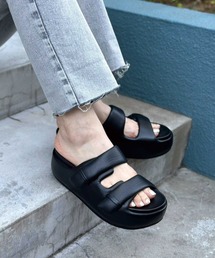 極美品【ASH アッシュ】サンダル 厚底 ベルクロ 35 黒×白 72852836b_b_10_215.jpg