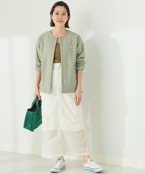 B:MING by BEAMS（ビーミングバイビームス）の「撥水 カーゴ スカート（スカート・レディース・ピンク/アイボリー・MEDIUM/SMALL）」の6枚目の写真