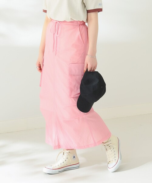 B:MING by BEAMS（ビーミングバイビームス）の「撥水 カーゴ スカート（スカート・レディース・ピンク/アイボリー・MEDIUM/SMALL）」の10枚目の写真