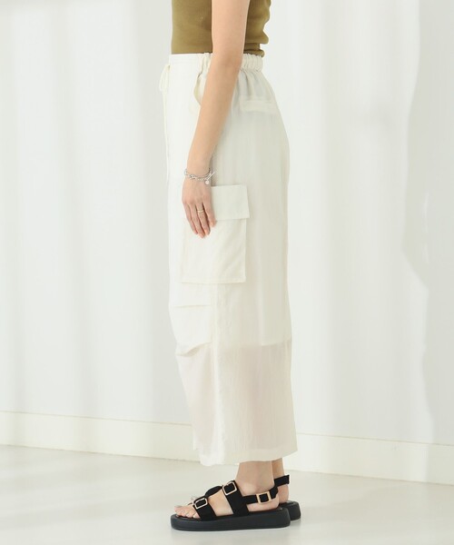 B:MING by BEAMS（ビーミングバイビームス）の「撥水 カーゴ スカート（スカート・レディース・ピンク/アイボリー・MEDIUM/SMALL）」の12枚目の写真