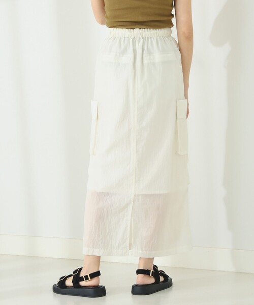 B:MING by BEAMS（ビーミングバイビームス）の「撥水 カーゴ スカート（スカート・レディース・ピンク/アイボリー・MEDIUM/SMALL）」の13枚目の写真