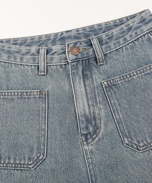 LAFFMO（ラフモ）の「ベイカーポケットデニムパンツ（デニムパンツ・レディース・ライトブルー/ダークブルー・MEDIUM/LARGE）」の22枚目の写真