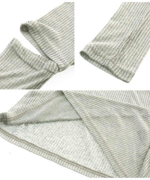 LATINA（ラティーナ）の「2WAYスリーブニットソートップスセーター（Tシャツ/カットソー・レディース・ライトグレー/ブラック・FREE）」の16枚目の写真