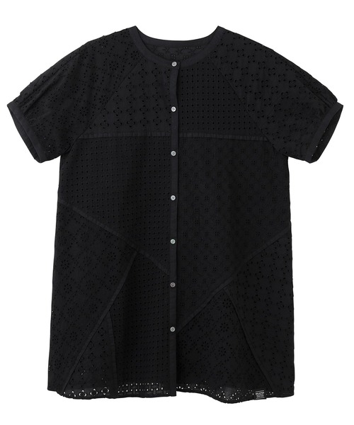 MILKFED.（ミルクフェド）の「PANELED LACE DRESS（ワンピース・レディース・ブラック/オフホワイト・ONE SIZE）」の2枚目の写真