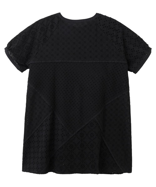 MILKFED.（ミルクフェド）の「PANELED LACE DRESS（ワンピース・レディース・ブラック/オフホワイト・ONE SIZE）」の4枚目の写真