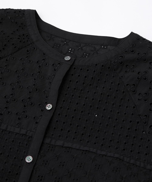 MILKFED.（ミルクフェド）の「PANELED LACE DRESS（ワンピース・レディース・ブラック/オフホワイト・ONE SIZE）」の5枚目の写真