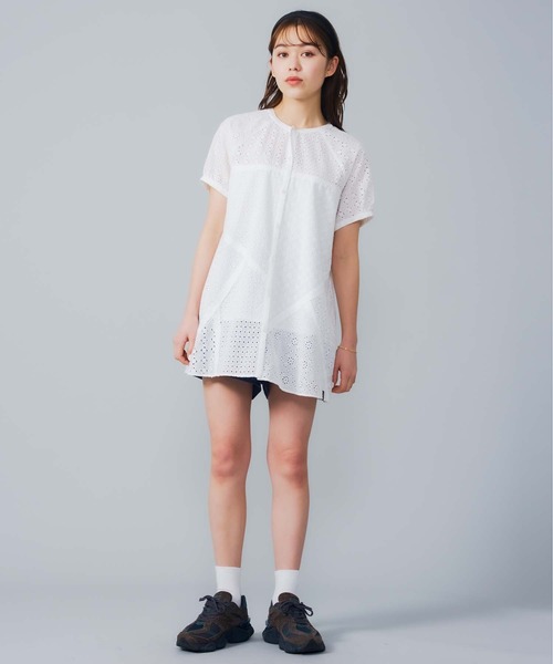 MILKFED.（ミルクフェド）の「PANELED LACE DRESS（ワンピース・レディース・ブラック/オフホワイト・ONE SIZE）」の9枚目の写真