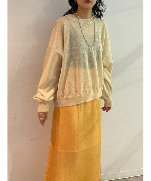 BLACK BY MOUSSY（ブラックバイマウジー）の「sheer knit tops
