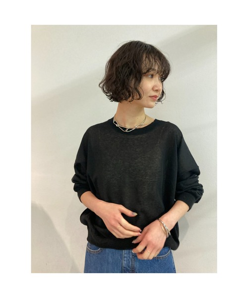 BLACK BY MOUSSY（ブラックバイマウジー）の「sheer knit tops