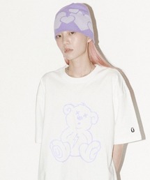 ISTKUNST（イストクンスト）の「A'GEM/9 × .kom『ISTKUNST/イストクンスト』THUNDER BEAR TEE/ サンダー ベア 半袖 カットソー（Tシャツ/カットソー）」