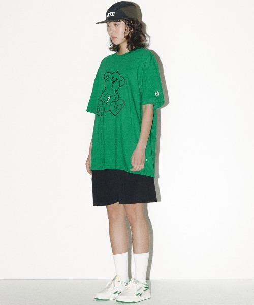 ISTKUNST(イストクンスト)の「A'GEM/9 × .kom『ISTKUNST/イストクンスト』THUNDER BEAR TEE/ サンダー ベア 半袖 カットソー(Tシャツ/カットソー・メンズ・グリーン/ブラック/ホワイト/ライトグレー・M/L)」の15枚目の写真