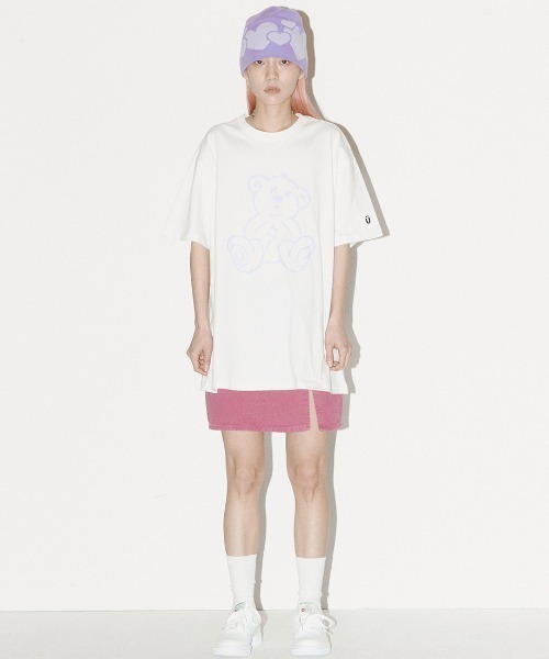 ISTKUNST(イストクンスト)の「A'GEM/9 × .kom『ISTKUNST/イストクンスト』THUNDER BEAR TEE/ サンダー ベア 半袖 カットソー(Tシャツ/カットソー・メンズ・グリーン/ブラック/ホワイト/ライトグレー・M/L)」の5枚目の写真