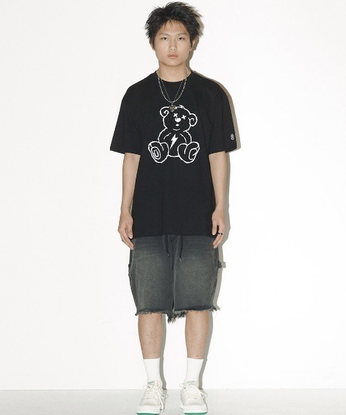 A'GEM/9 × .kom『ISTKUNST/イストクンスト』THUNDER BEAR TEE