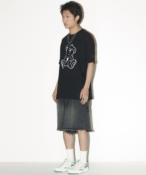 ISTKUNST(イストクンスト)の「A'GEM/9 × .kom『ISTKUNST/イストクンスト』THUNDER BEAR TEE/ サンダー ベア 半袖 カットソー(Tシャツ/カットソー・メンズ・グリーン/ブラック/ホワイト/ライトグレー・M/L)」の9枚目の写真