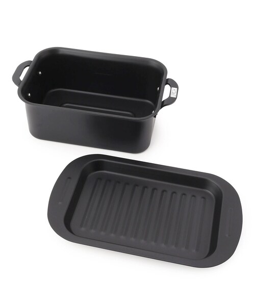 one'sterrace(ワンズテラス)の「チーノ 蓋付き天ぷら鍋 長方型(鍋/フライパン・レディース・ブラック・99)」の4枚目の写真