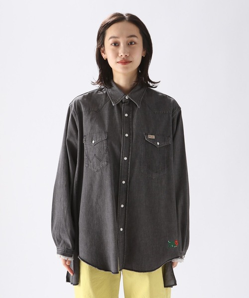 ニコアンドAWREMAKEDENIMSHIRTグレーデニムシャツ 楽天市場】【SALE／30%OFF】[NKJ 2024AW] REMAKE DENIM SHIRT