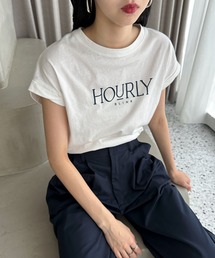 捻じりフレンチスリーブロゴTee