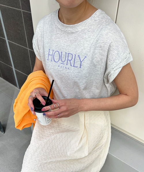 feepur(フェピュール)の「捻じりフレンチスリーブロゴTee(Tシャツ/カットソー・レディース・ネイビー/オートミール/オフホワイト/チャコールグレー・MEDIUM)」の20枚目の写真