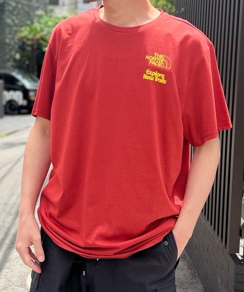 THE NORTH FACE(ザノースフェイス)の「【THE NORTH FACE】ノースフェイス Short Sleeve FOUNDATION TEE バックメッセージプリント Tシャツ NF0A55EF(Tシャツ/カットソー・メンズ・ブラック/レッド/グリーン/ブルー・L/M/S)」の5枚目の写真