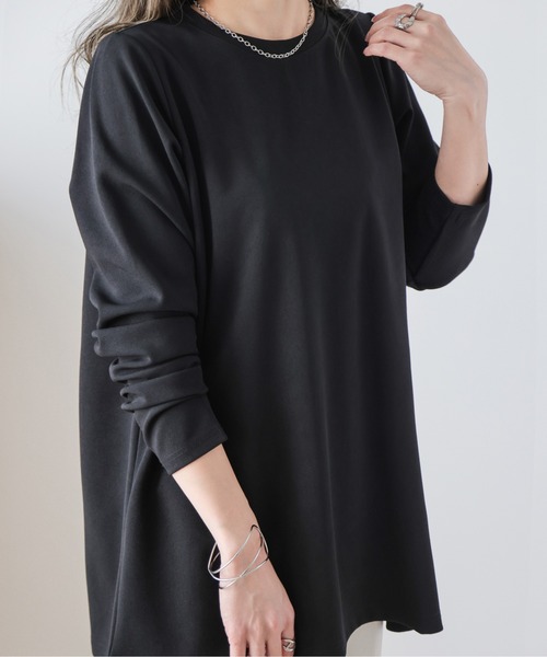 SUGAR BISKET(シュガービスケット)の「ポンチ素材トップス(Tシャツ/カットソー・レディース・ブルー/イエロー/ブラック/ベージュ/ピンク・フリー)」の10枚目の写真