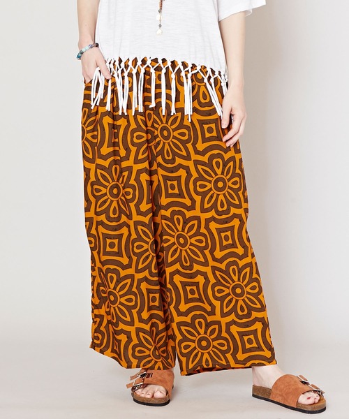 チャイハネ（チャイハネ）の「【チャイハネ】ピンクシーワイドパンツ（その他パンツ・レディース・ブルー/ブラック/ホワイト/オレンジ/パープル・FREE）」の5枚目の写真