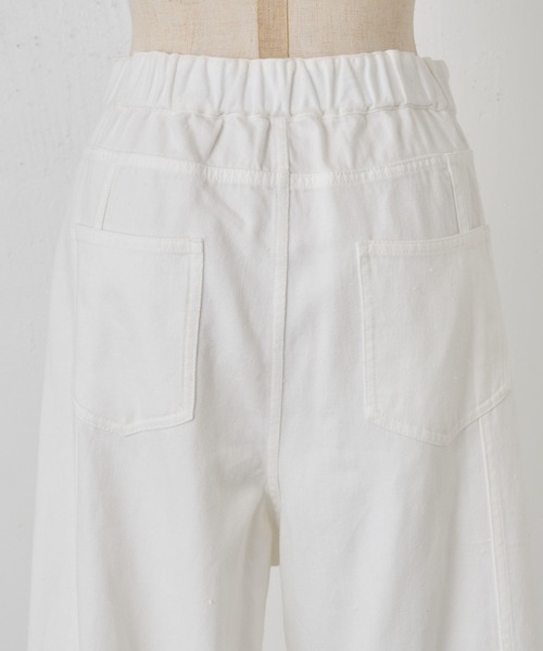 BEARDSLEY（ビアズリー）の「綿麻デニムハイライズパンツ（デニムパンツ・レディース・ホワイト・FREE）」の12枚目の写真