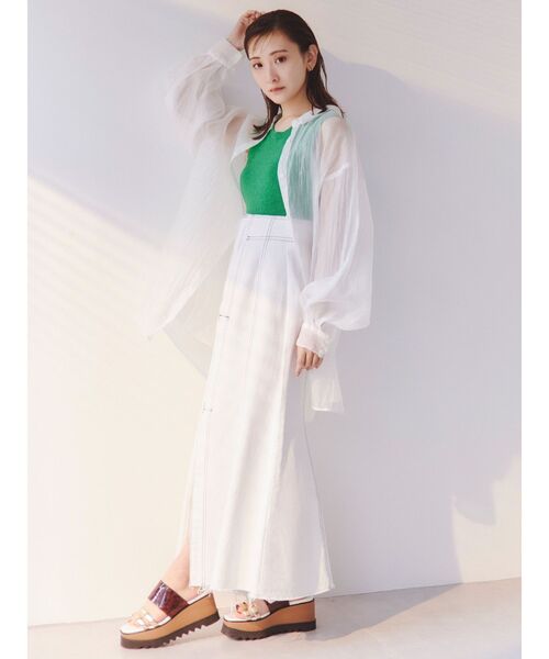 MURUA（ムルーア）の「マーメイドデニムスカート（デニムスカート・レディース・インディゴブルー/アイボリー・2/1）」の17枚目の写真