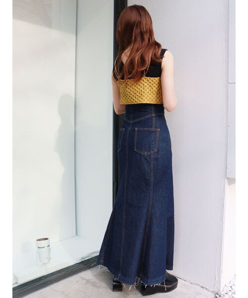 MURUA（ムルーア）の「マーメイドデニムスカート（デニムスカート・レディース・インディゴブルー/アイボリー・2/1）」の19枚目の写真